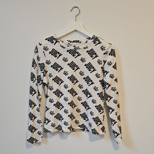 Juicy Couture Monochrome Logo Long Sleeve Shirt